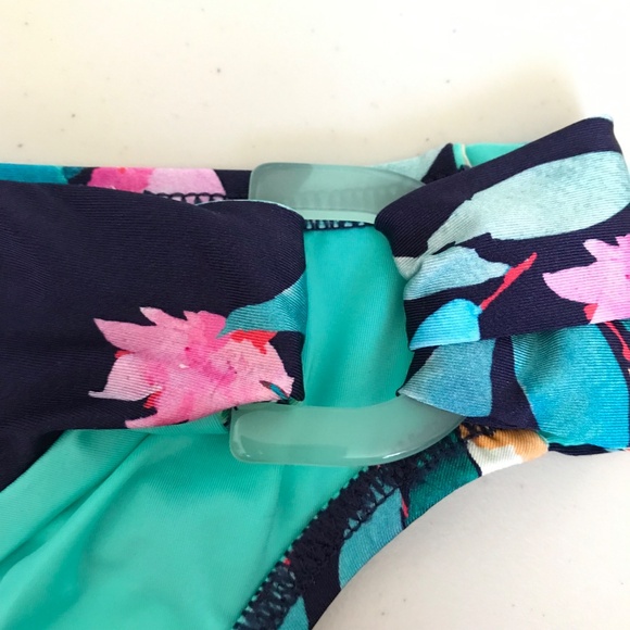 SUNSHINE 79 Bikini Swimsuit 2 Piece Peace Love & Peaches Bandeau Hipster Size 8 - Picture 12 of 15